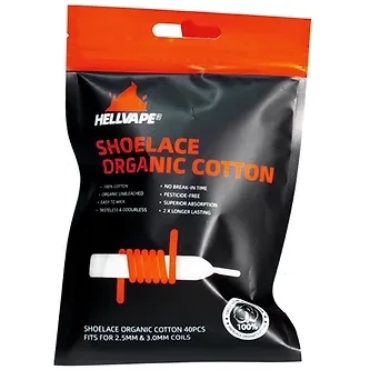 Хлопковая вата (шнурки) Hellvape Shoelace Organic Cotton (40 шт.)