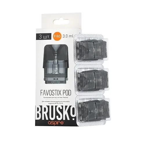 Картридж BRUSKO FAVOSTIX 0.6Ω (3 шт/упаковка)