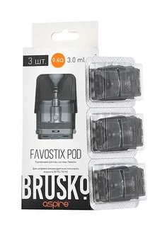 Картридж BRUSKO FAVOSTIX 0.6Ω (3 шт/упаковка), изображение 1