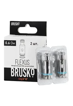 Испарители BRUSKO FLEXUS 0.6Ω (2 шт/упаковка), изображение 1